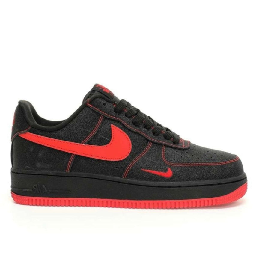 Nike Air Force Black Red Swan Starry Sky