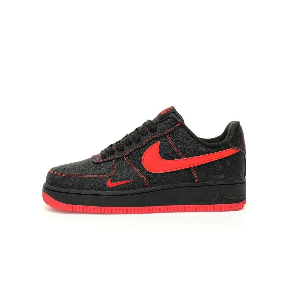 Nike Air Force Black Red Swan Starry Sky