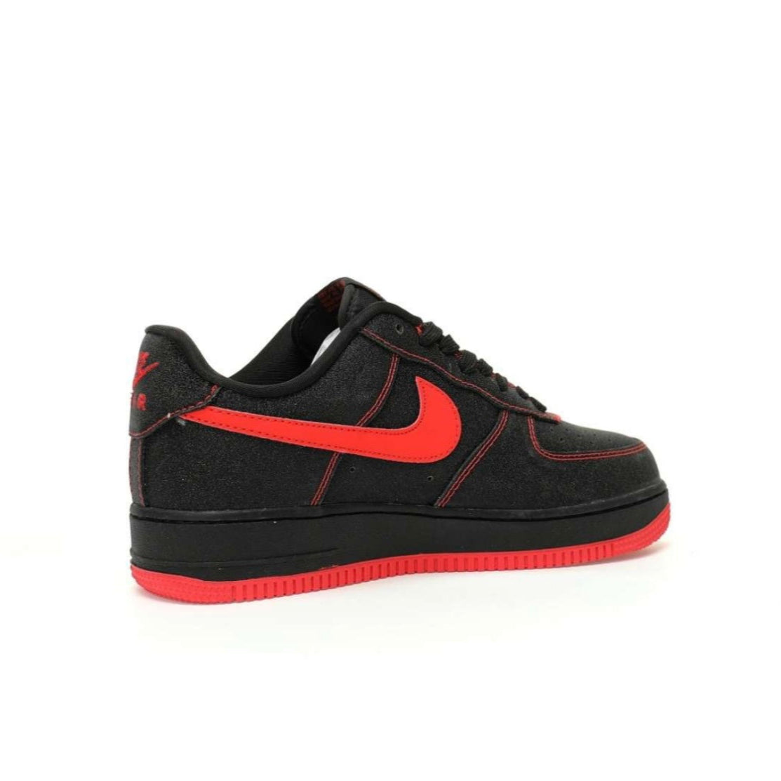 Nike Air Force Black Red Swan Starry Sky